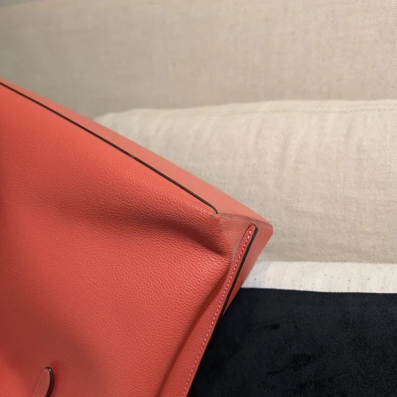 Coach Coral Pebble Leather Tote - Picture 7 of 8